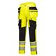 Portwest DX4 Hi Vis Detachable Holster Pocket Trousers 28 Yellow/Blk