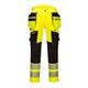 Portwest DX4 Hi Vis Detachable Holster Pocket Trousers 38 Yellow/Blk