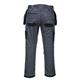 Portwest PW3 Holster Work Trousers 42 Zoom Gry & Blk Short