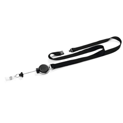 Durable Extra Strong Retractable Clip Badge Reels for ID & Keys - Black