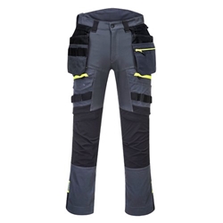 Portwest DX4 Detachable Holster Pocket Trousers 44 Metal Gry