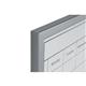 Bi-Office Magnetic Weekly Planner Whiteboard Grey Frame 60x40cm MM03000839