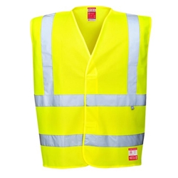 Portwest Hi Vis Anti Static Vest Flame Resistant 4X/5X Yellow (Pack of 10)