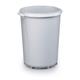 Durable 40L Round Waste Bin Grey - Strong Food Safe Bin - DURABIN