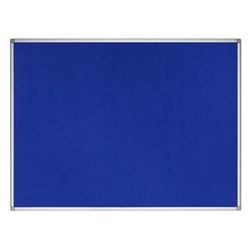Earth Maya Felt Noticeboard 180x120cm Blue Aluminium Frame FA2743790