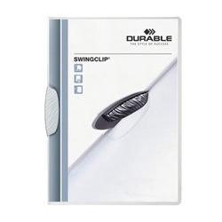 Durable SWINGCLIP 30 Document Swing Clip File Folder - 25 Pack - A4 White