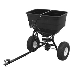 Towable Broadcast Salt Spreader Black 80kg 425725