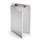 Durable Premium Recycled Aluminium Metal Clipboard with Cover - A4 Silver