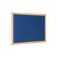 Earth Prime Felt Noticeboard 60x45cm Blue Oak MDF Frame FB0443233
