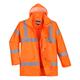 Portwest Hi Vis Breathable Rain Traffic Jacket XL Orange
