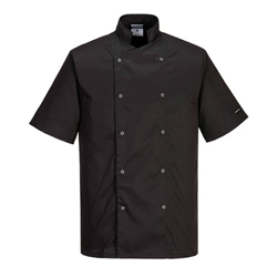 Portwest Cumbria Chefs Jacket S/S 3XL Blk