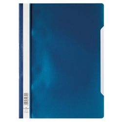 Durable Clear View Project Folder Document Report File - 25 Pack - A4 Dark Blue