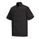 Portwest Cumbria Chefs Jacket S/S S Blk