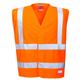 Portwest Hi Vis Anti Static Vest Flame Resistant S/M Orange (Pack of 10)