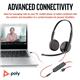 Poly Blackwire 3225 Stereo UC 3.5mm + USB-C/A Headset Bulk 8X229A6