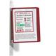 Durable VARIO WALL 5 Panel Magnetic Display Panel Document Holder - A4 Red