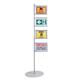 Bi-Office Snap Display Post Aluminium Structure A4 (Pack of 4) SUP3310