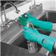Polyco NitriTech III Green Flock Lined 33cm Nitrile Rubber Glove Size 10 92/10