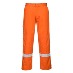 Portwest Bizflame Work Trousers L Orange Tall