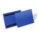 Durable Magnetic Ticket Label Holder Document Pockets - 50 Pack - A5 Blue
