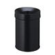 Durable SAFE+ Fire Extinguishing Metal Waste Bin - TUV Certified - 15L - Black