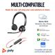 Poly Blackwire 3325 Stereo 3.5mm + USB-C/A Headset 8X221AA