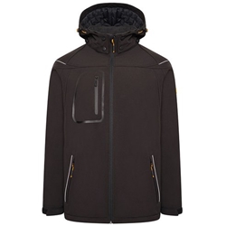 JCB Trade Hooded Softshell Black S D-ML-S
