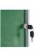 Bi-Office Enclore Display Case Green Felt Acrylic Aluminium Frame 40xA4 VT750102150