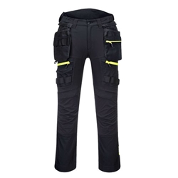 Portwest DX4 Detachable Holster Pocket Trousers 40 Blk Short