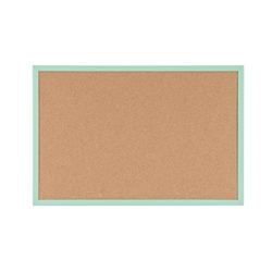 Bi-Office Pastel Cork Noticeboard Green Frame 600x400mm MC030011971