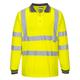 Portwest Hi Vis Polo Shirt L/S 2XL Yellow