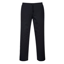 Portwest Drawstring Trousers S Blk Tall