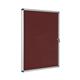 Bi-Office Enclore Display Case Burgundy Felt Acrylic Aluminium Frame 15xA4 VT640106150