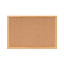 Earth Prime Cork Noticeboard 240x120cm Cork Surface Oak MDF Frame SF362001233