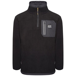 JCB Trade Heavyweight 1/4 Zip Black XL DK9W-XL