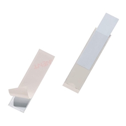 Durable POCKETFIX Self-Adhesive Clear Label Sleeve Pockets - 10 Pack - 75 x 18mm