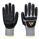 Portwest Impact F13 Nitrile Foam Waterproof Glove 1 Pair Grey/Black Small AP54G8RS