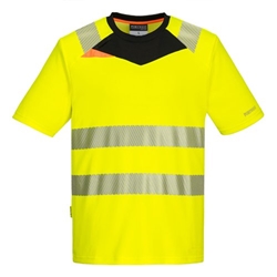 Portwest DX4 Hi Vis T-Shirt S/S L Yellow/Blk