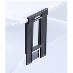 Durable BASIC Recycled Plastic Letter Tray Risers Spacers - Black