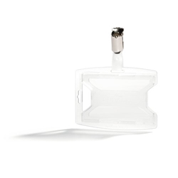 Durable reXycle 2 Card Security Pass ID Badge Holders with Clip - 25 Pack