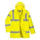 Portwest Hi Vis Breathable Rain Traffic Jacket XL Yellow