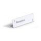 Durable Clear Acrylic Table Place Name Holders and Inserts - 10 Pack - 61x210mm