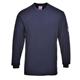 Portwest Flame Resistant Anti-Static Long Sleeve T-Shirt S Navy