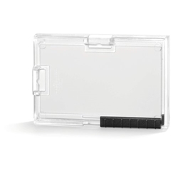 Durable PUSHBOX Security Pass ID Card Holders - 10 Pack - Clear