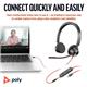 Poly Blackwire 3325 Stereo 3.5mm + USB-C/A Headset 8X221AA