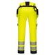 Portwest DX4 Hi Vis Detachable Holster Pocket Trousers 38 Yellow/Blk
