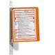 Durable VARIO WALL 5 Panel Magnetic Display Panel Document Holder - A4 Orange