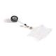 Durable DUO 2 Card Security Pass ID Holders with Badge Reel - 25 Pack - Clear