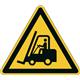 Durable Adhesive ISO 'Caution Forklifts' Sign Safety Floor Sticker - 43cm