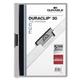Durable DURACLIP 30 Sheet Document Metal Clip File Folder - 25 Pack - A4 Grey